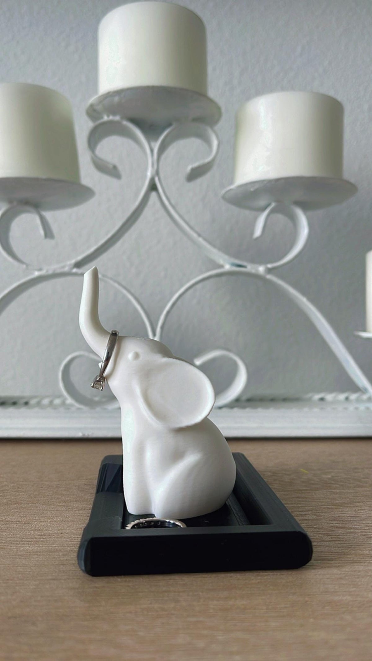 Elegant Elephant Ring Holder | Engagement Gift for Her