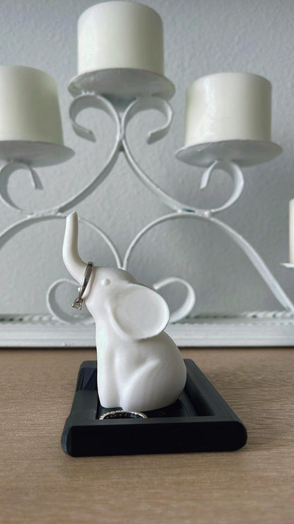 Elegant Elephant Ring Holder | Engagement Gift for Her