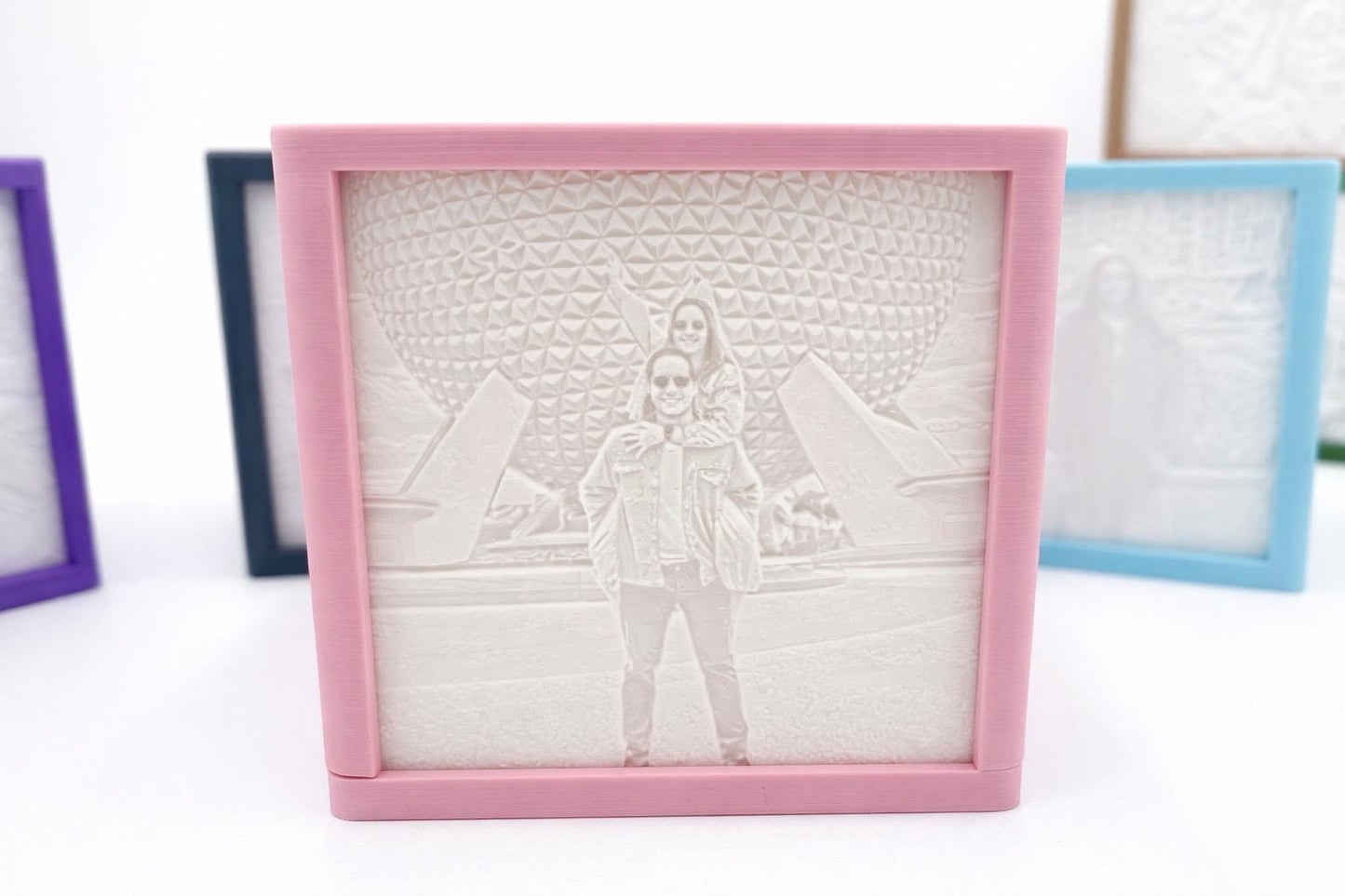 Shadow Box Light | Custom 3D Photo Lithophane | Personalized Photo Night Light | Unique Gift for Couples, Family & Memories |