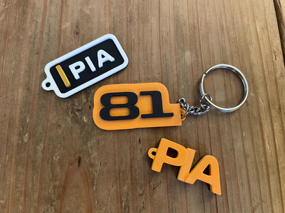 Oscar Piastri #81 Driver Keychain | F1 Racing Gift