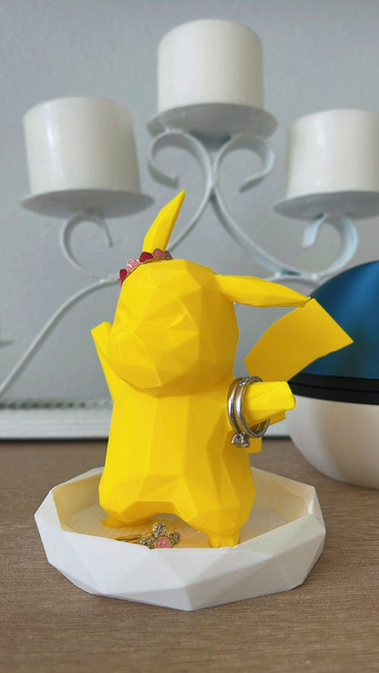 Electric Mouse-Inspired Ring Holder | Gamer Desk Decor