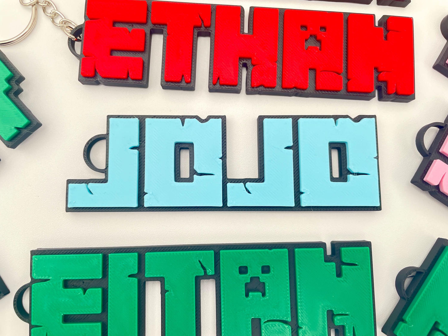 Gaming-Themed 3D Name Keychain | Custom Keyring for Backpacks & Consoles