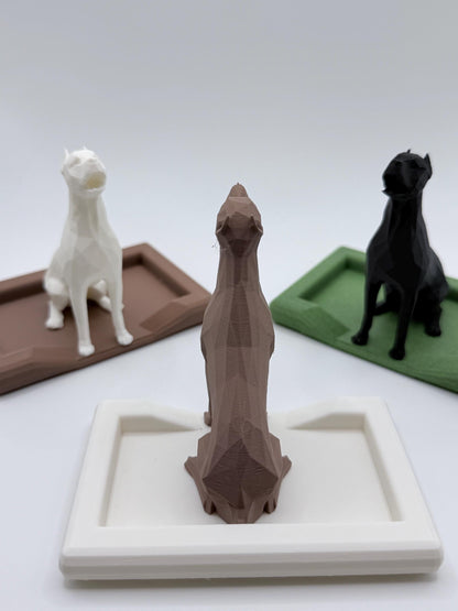 Pit Bull Ring Holder with Dish | Dog Lover Gift
