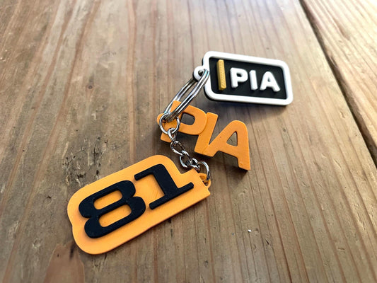 Oscar Piastri #81 Driver Keychain, F1 Racing Gift