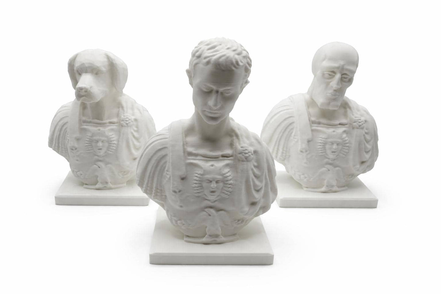 Classical Roman Bust Pen Holder, Elegant Desk Organizer, Minimalist Office Decor, Handmade 3D Printed Sculpture, Unique Gift for Him