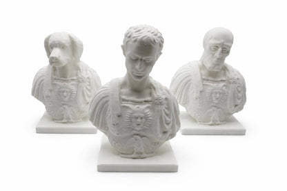 Roman Bust Pen Holder, Elegant Desk Organizer Gift for Him