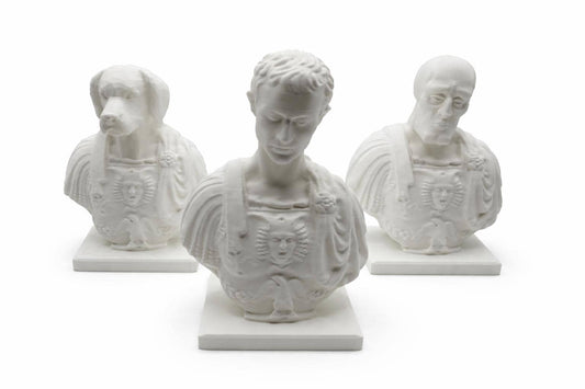 Roman Bust Pen Holder, Elegant Desk Organizer Gift for Him