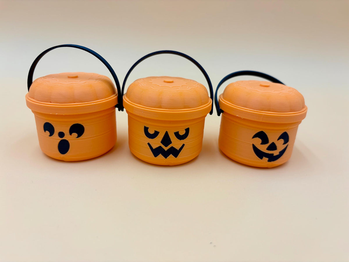 Custom Halloween Mini Buckets | Custom Colors | Cute Pumpkin | Gifts for School | Party Favors | Halloween Party | Trick or Treat
