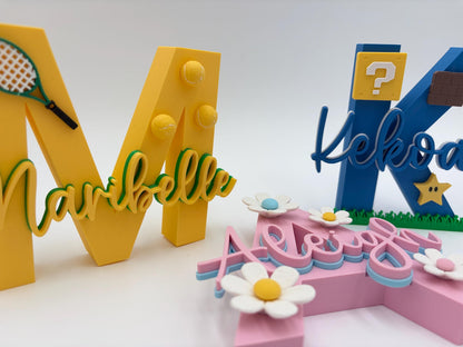 Personalized 3D Name Sign | Custom Nursery & Kids Room Art