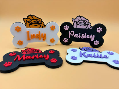 Personalized Dog Name Sign | Custom Pet Name Wall Decor | Dog Room Sign | Puppy Name Plaque | Dog Lover Gift | Custom Dog Decor