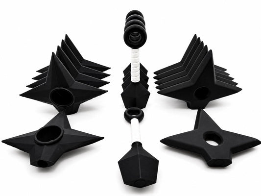 Ninja Shuriken & Kunai Fridge Magnet Set, Anime Gift