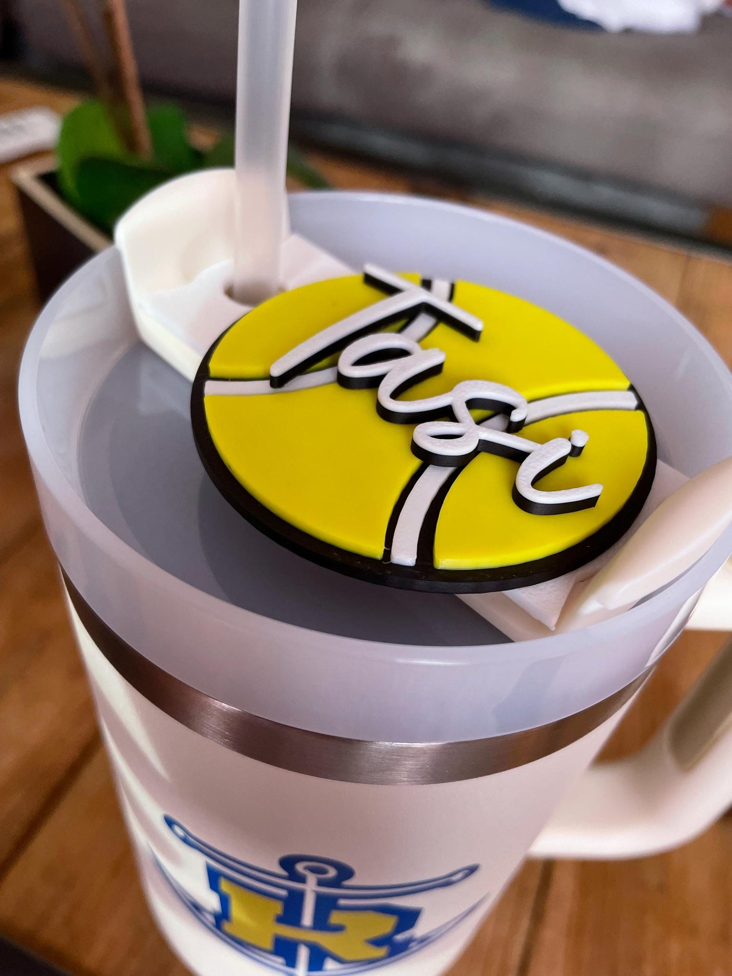 Personalized Stanley Tumbler Topper | 3D Printed Name Plate