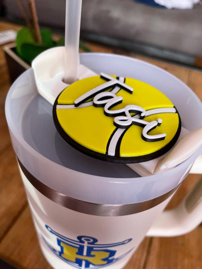 Personalized Stanley Tumbler Topper | 3D Printed Name Plate