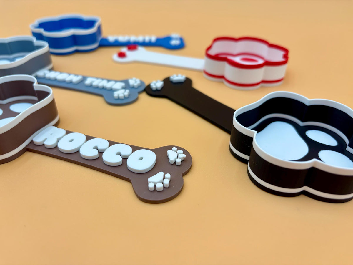 Personalized Dog Food Scoop | Custom Puppy Kibble Measuring Cup | Paw Shaped Portion Control | Measuring Cup Pet |
