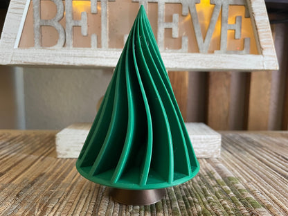 Set of 5 3D Printed Christmas Trees | Eco-Friendly Holiday Decor