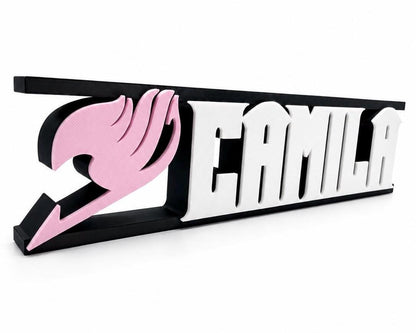 Personalized Fairy Name Sign | Anime Desk Decor