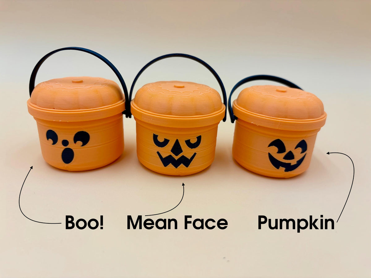 Custom Halloween Mini Buckets | Custom Colors | Cute Pumpkin | Gifts for School | Party Favors | Halloween Party | Trick or Treat