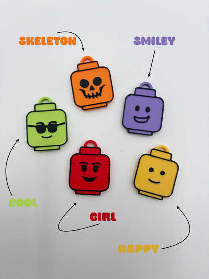 Personalized Building Block Fidget Keychain | Party Favor Sets