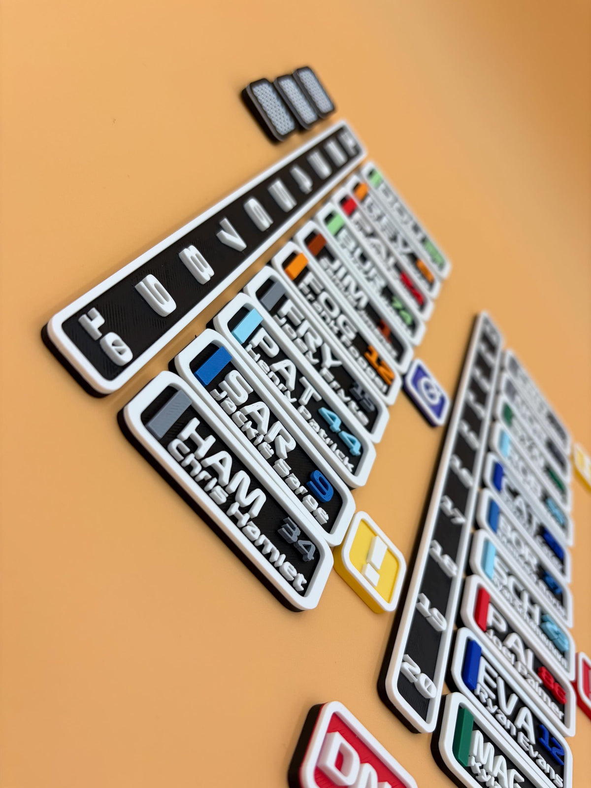Motorsport Driver Grid Fridge Magnet | Gifts | Racing | Personalized Racing Accessory | Custom Race Gift | Sport Decor | Gamer