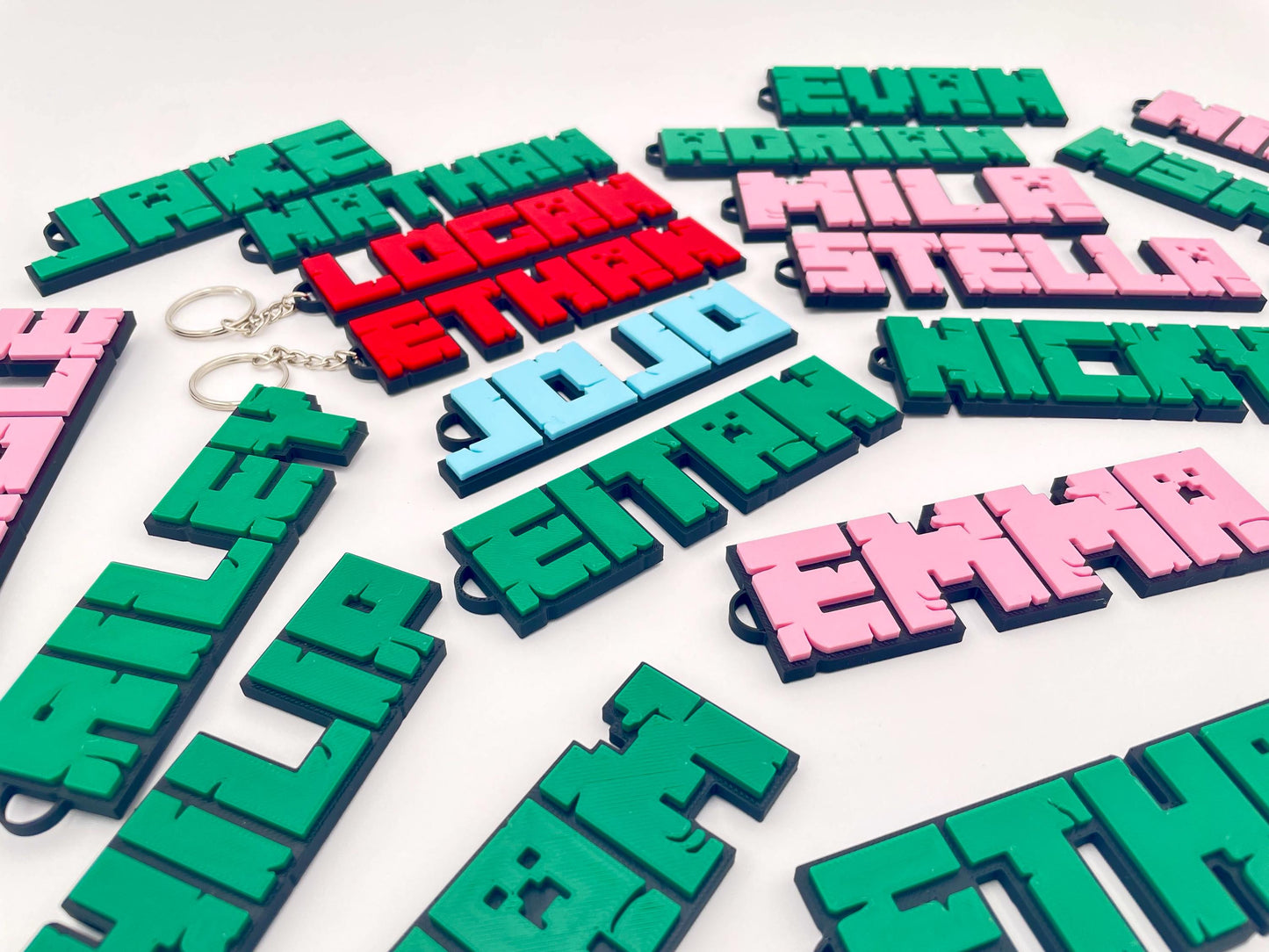 Gaming-Themed 3D Name Keychain | Custom Keyring for Backpacks & Consoles