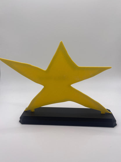 Funny Custom Gold Star Trophy | Personalized Office Award