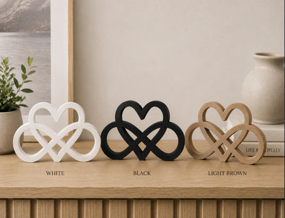 Infinity Heart Sculpture | Anniversary & Wedding Gift