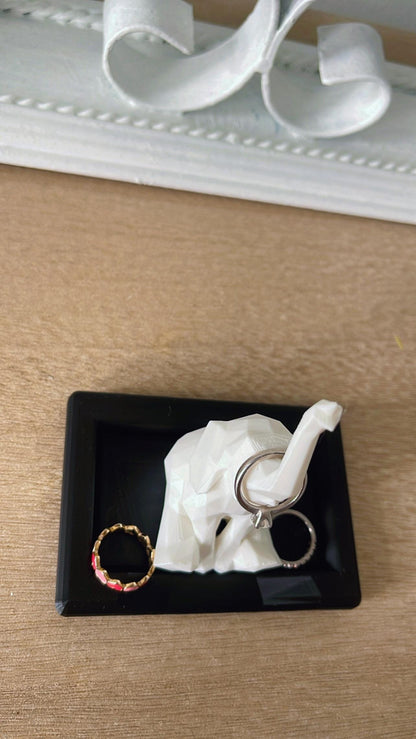 Minimalist Elephant Ring Holder | Engagement Gift for Her