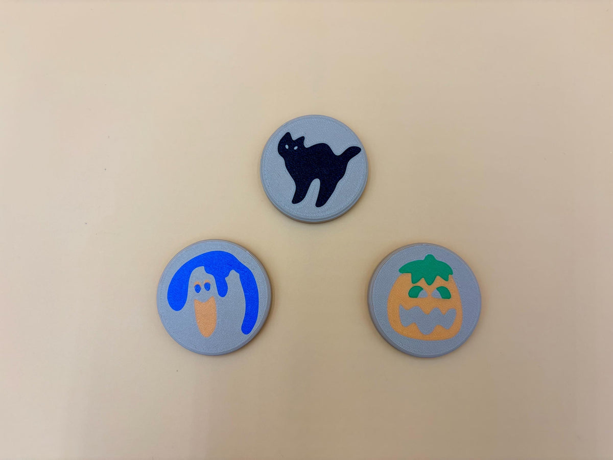 Cookie Magnets Halloween Decor | Sugar Cookie | 90's Decoration | Trick or Treat | Ghost | Pumpkin | Black Cat | Party Favor | Fridge Magnet