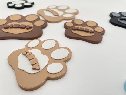 Personalized Pet Paw Magnet | 3D Printed  Cat Name Sign