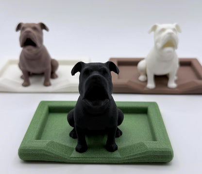 English Bulldog Ring Holder | 3D Printed Dog Lover Gift