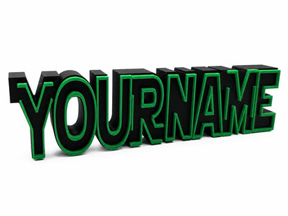 Custom Sci-Fi Space Name Sign | Personalized Desk Decor