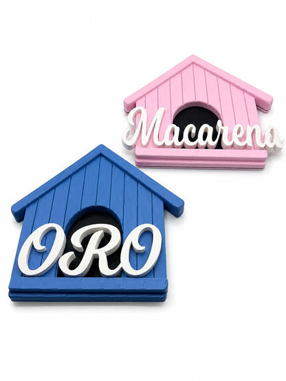 Personalized Dog House Name Sign, Puppy Room Wall Decor