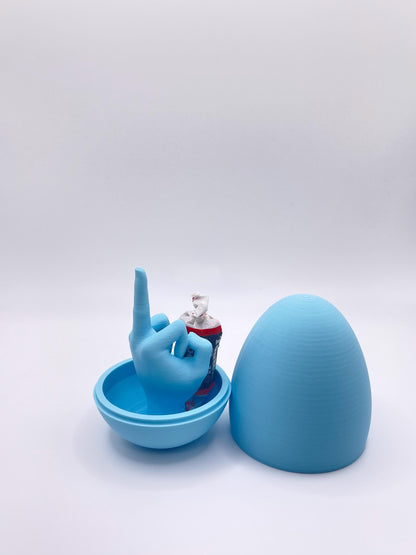 Surprise Middle Finger Egg – Funny 3D Printed Gag Gift Spheres with Unique Designs
