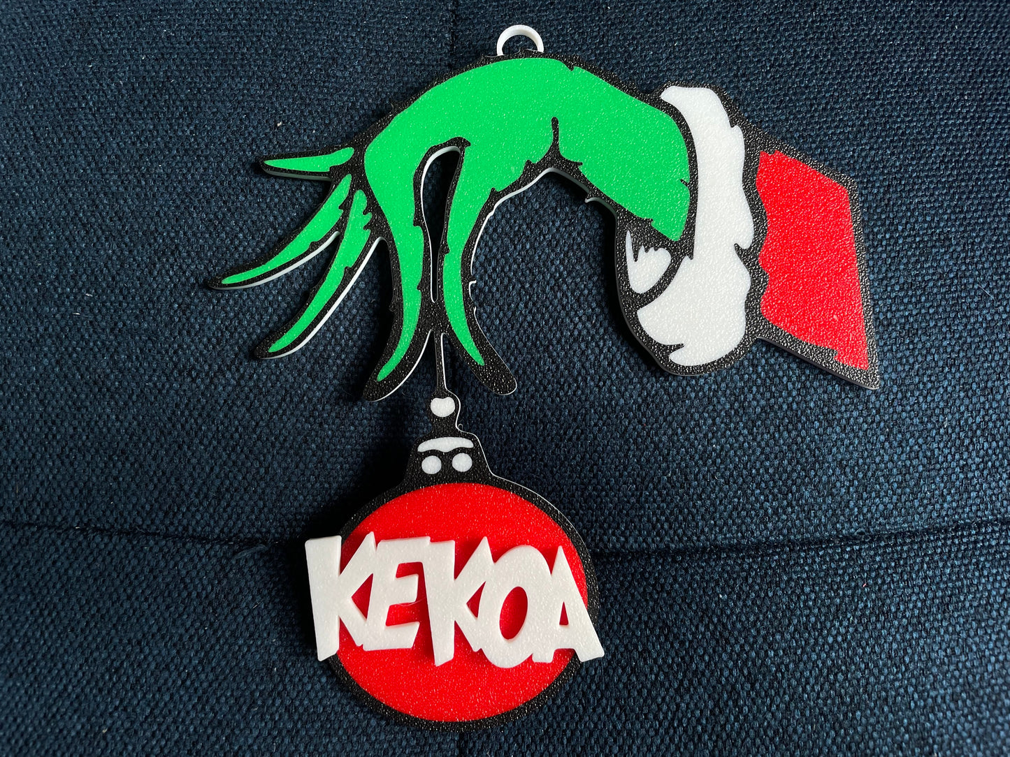 Grinch Inspired Ornament | Personalized Christmas Ornament