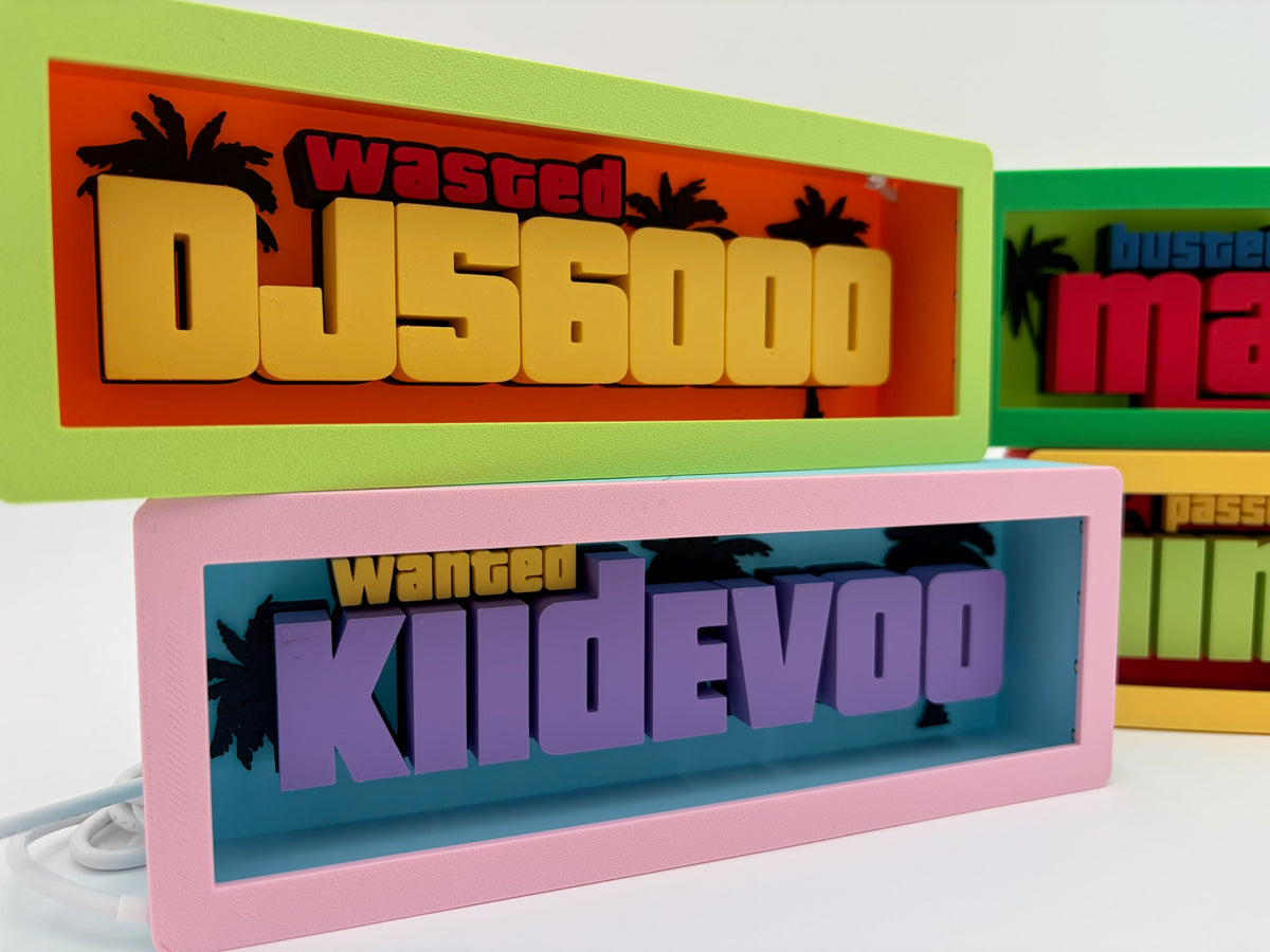 Custom Gaming Lightbox | Personalized Desk Decor