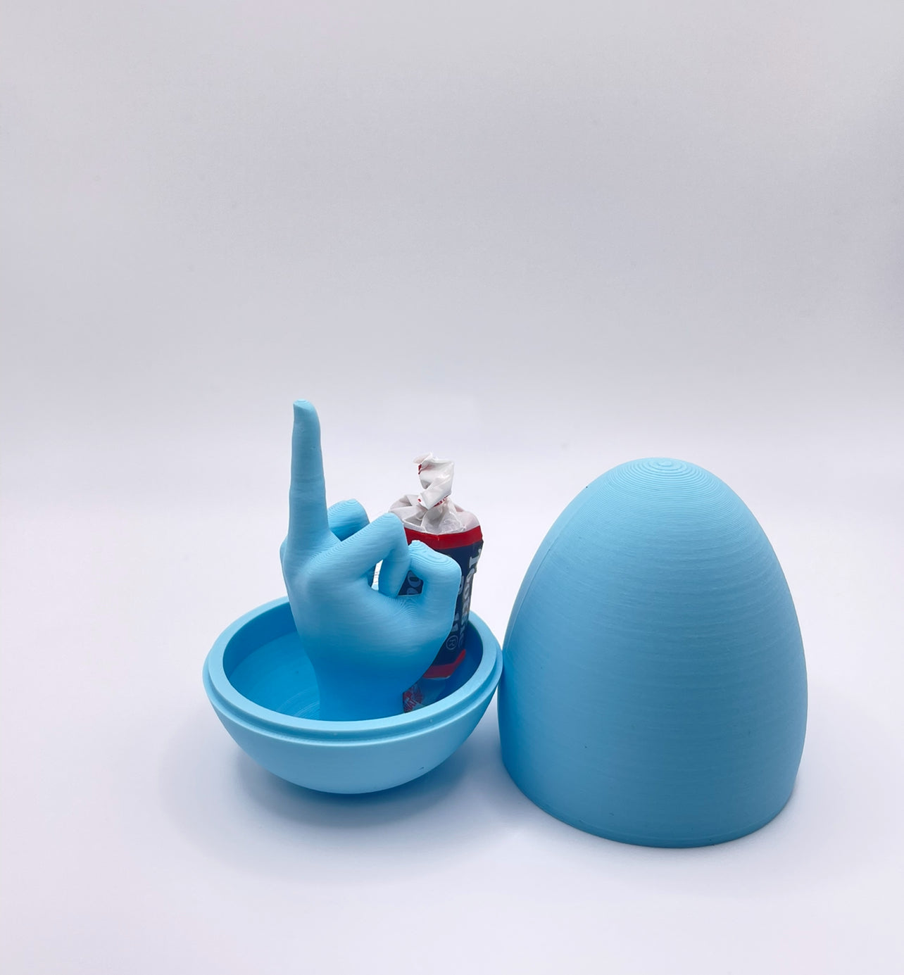 Surprise Middle Finger Egg – Funny 3D Printed Gag Gift Spheres with Unique Designs