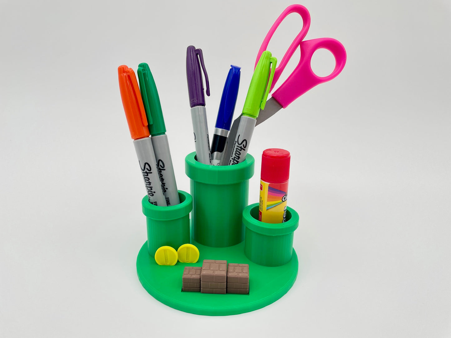 Mario Warp Pipe Pen Holder – Desk Organizer