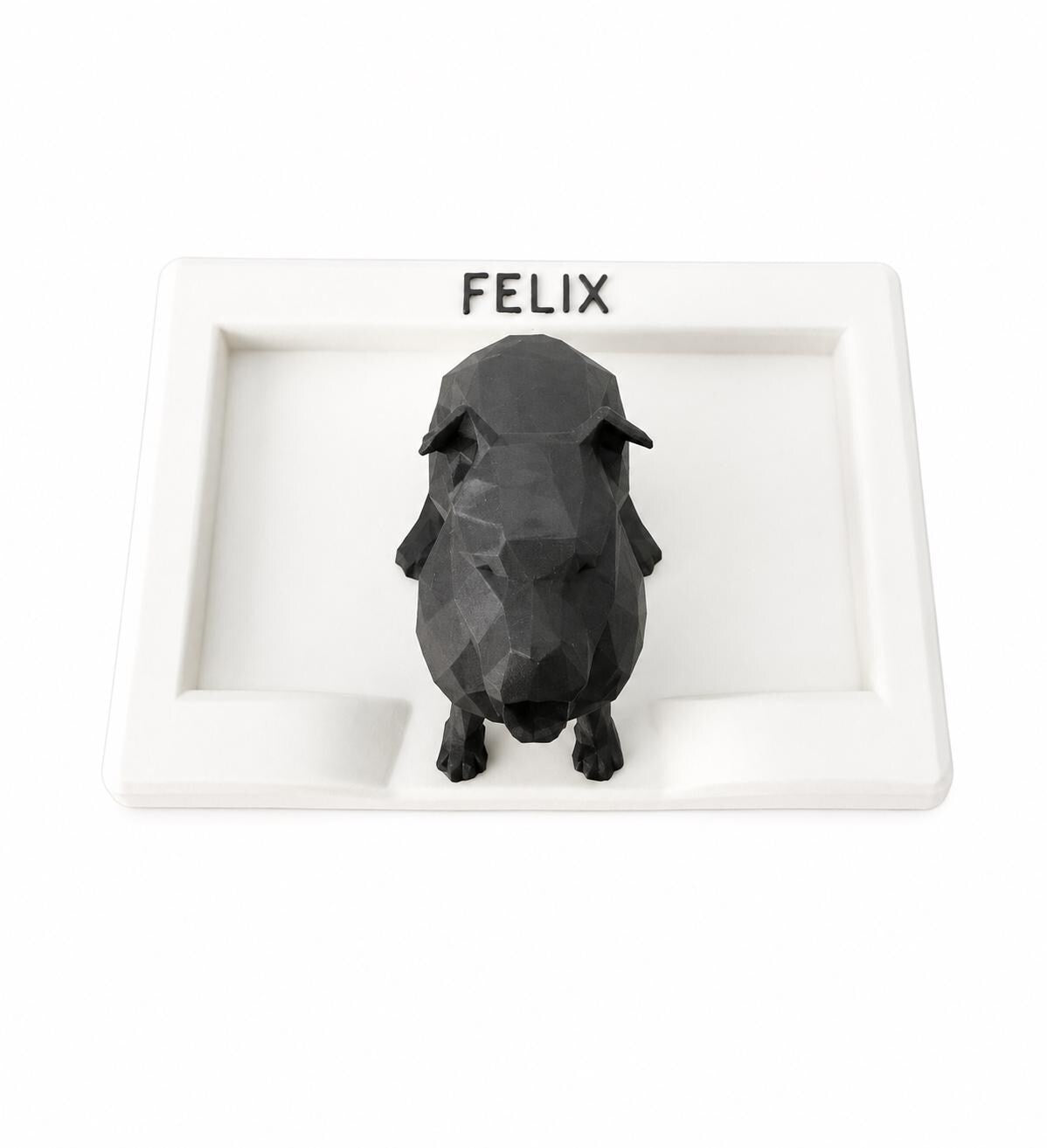 Custom Dog Ring Holder with Dog Bed Dish (Small or Large) – Personalized Gift for Her – Multi-Breed 3D Design –Engagement or Pet Lover Gift