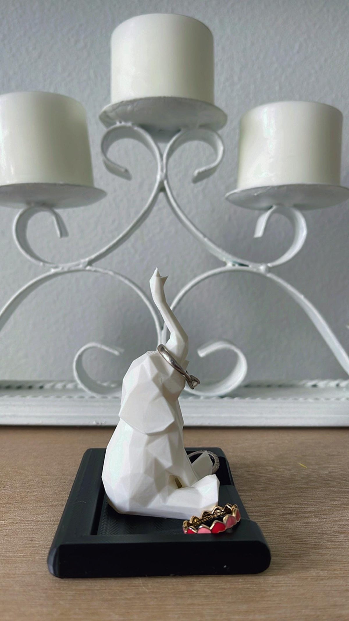 Minimalist Elephant Ring Holder | Engagement Gift for Her
