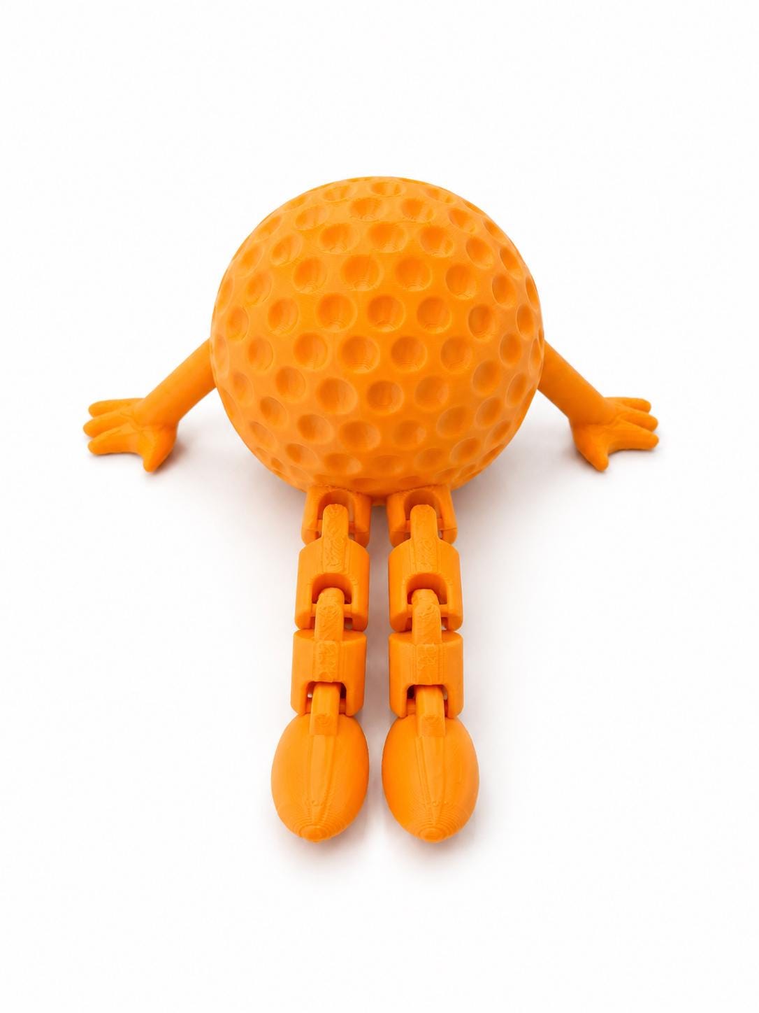 Articulated Golf Ball Buddy, 3D Printed Desk Toy for Lovers