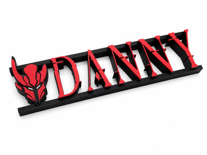 Personalized Anime Name Sign | Gaming Room Desk Plaque