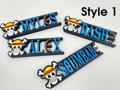 Custom Pirate-Inspired Name Plate | Personalized Desk Sign