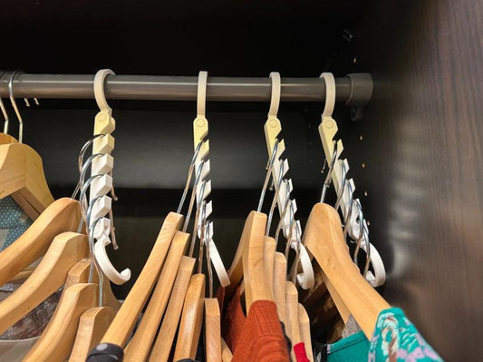 Space-Saving Clothes Hanger Organizer - Pack of 5 - Hanging