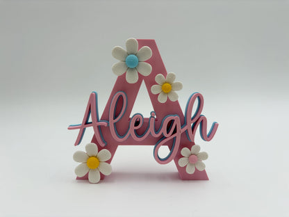 Personalized 3D Name Sign | Custom Nursery & Kids Room Art