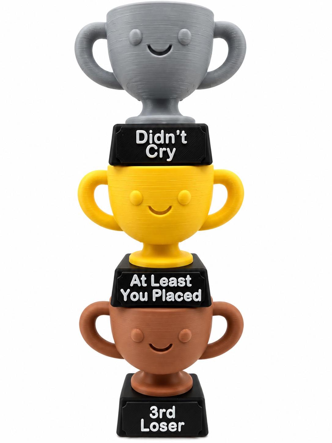 Funny Custom Trophy Award – 3D Printed Personalized Mini Trophy Cup, Gag Gift, Funny Desk Decor, Coworker Gift