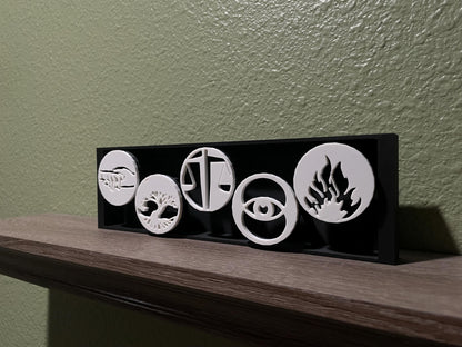Symbolic Faction Decor | 3D Printed Bookshelf Display for Sci-Fi Fans