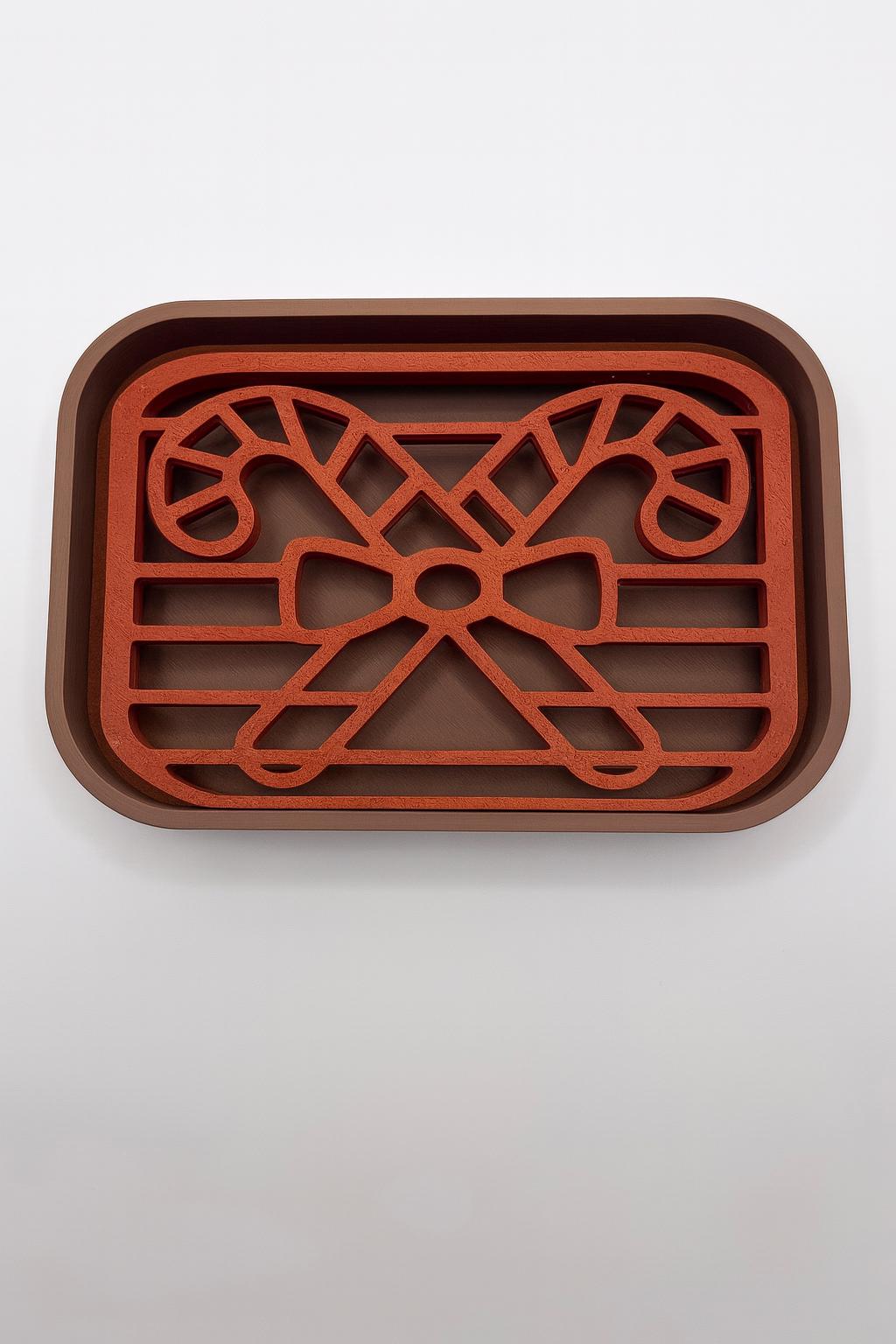 3D Printed Christmas Soap Dish Set | Holiday Bathroom Decor