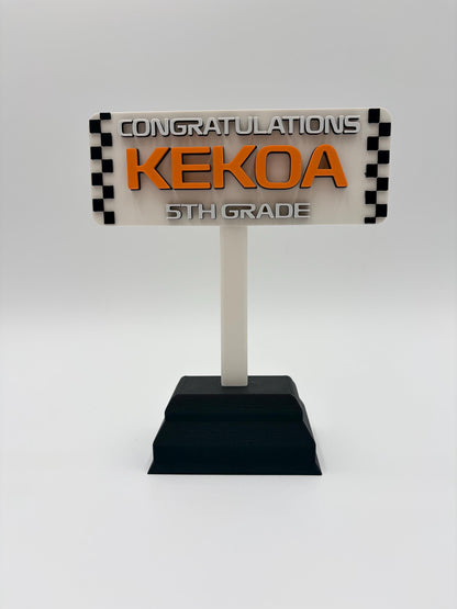 Motorsport Cake Topper | Personalized | Custom | Racing | Party Decoration | Desk Sign | Racing Decor | Car | Birthday