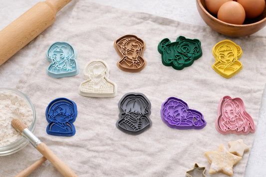 Anime Character Cookie Cutter Set, Gift for Anime Fans
