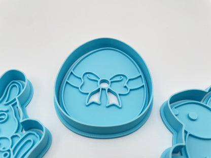 3D Printed Easter Cookie Cutter Set | Bunny & Egg Designs